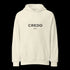 CREDO NYC WORDMARK HEAVYWEIGHT HOODIE – CREAM