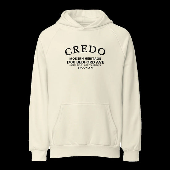 CREDO BROOKLYN ARCH HEAVYWEIGHT HOODIE – CREAM