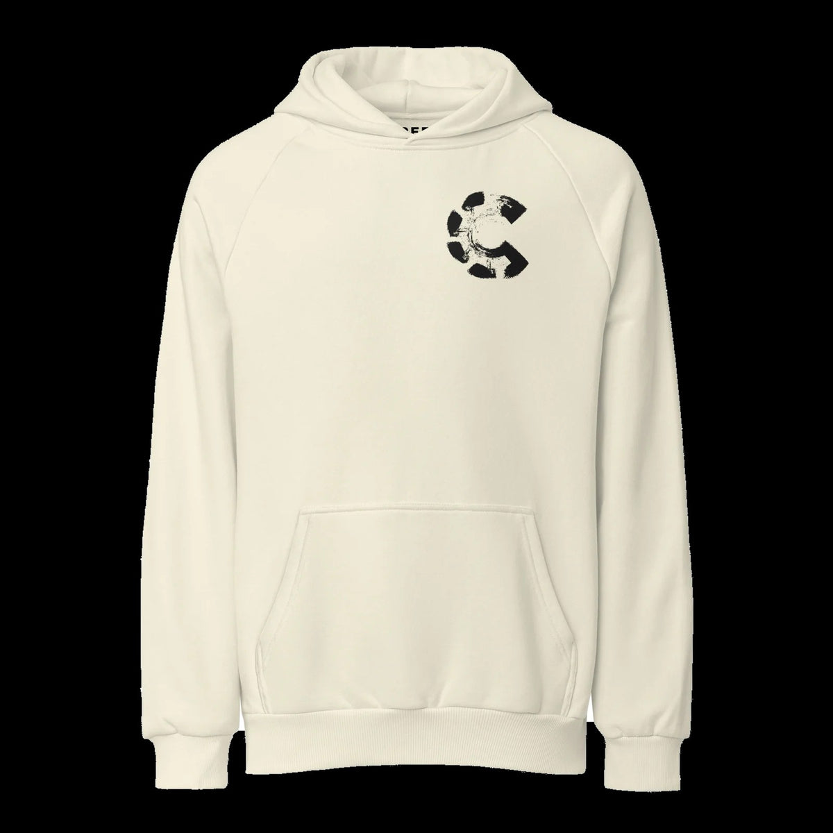 CREDO ICON C LEFT CHEST HEAVYWEIGHT HOODIE – CREAM