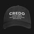 CREDO BROOKLYN LABEL WASHED CAP – BLACK
