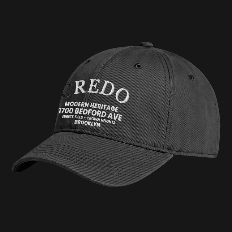 CREDO BROOKLYN ARCH WASHED CAP – BLACK