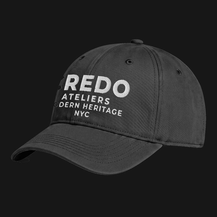 CREDO NYC LABEL WASHED CAP – BLACK