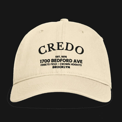 CREDO EST. 1976 BEDFORD WASHED CAP – IVORY