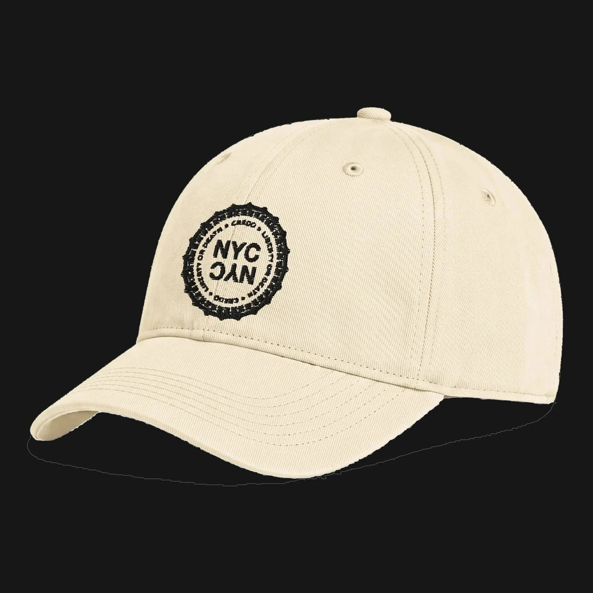 CREDO NYC LIBERTY SEAL WASHED CAP – IVORY