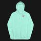 CREDO BMX LEFT CHEST & BIKE BACK HOODIE – MINT & BONE