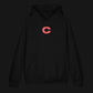 CREDO BMX C CHEST & BIKE BACK HEAVYWEIGHT HOODIE – BLACK